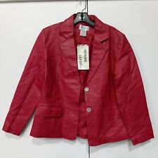 leather jacket red women for sale  Colorado Springs