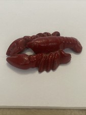 Usado, Abridor de garrafa de lagosta vintage 3,5" ferro fundido pintado de vermelho ARTE DE FERRO comprar usado  Enviando para Brazil