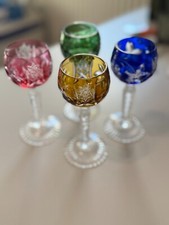 Bleikristall überfangglas bun gebraucht kaufen  Peine
