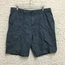Bermuda Tommy Hilfiger 36 Masculina Azul Chino Bolsos Logotipo Casual Ajuste Moderno, usado comprar usado  Enviando para Brazil