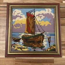 Vintage framed needlepoint for sale  Indianapolis