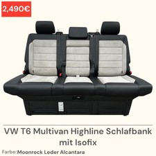 Multivan highline schlafbank gebraucht kaufen  Küstrin-Kietz