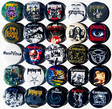Usado, DOOM METAL Lot 3 Pin Button Badges Saint Vitus The Obsessed Candlemass Pentagram comprar usado  Enviando para Brazil