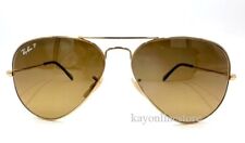 Óculos de sol Ray Ban aviador dourado RB3025 001/57 marrom polarizado 62 mm NOVO comprar usado  Enviando para Brazil