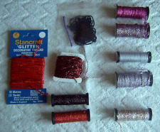 Metallic threads embroidery for sale  DARLINGTON