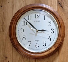Seiko quartz wooden for sale  SOUTHAMPTON