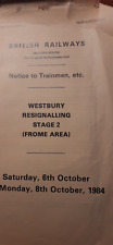 Westbury resignalling frome for sale  ANDOVER