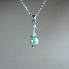 Mint green pearls for sale  PAISLEY