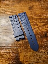 Relógio Panerai 24/22mm azul escuro pulseira de mergulho de borracha fabricante de equipamento original para fivela Tang MXE0HCVT comprar usado  Enviando para Brazil