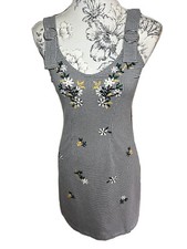 Topshop gingham embroidered for sale  BOURNEMOUTH