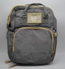 Mochila para fraldas Mommy Loves You Baby, cinza, trocador, porta USB, dobrável comprar usado  Enviando para Brazil