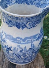 Blue white transferware for sale  TENTERDEN