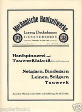 Hanfseil geestemünde reklame gebraucht kaufen  Waldburg