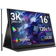 Monitor portátil OLED SUPERFEITO 16 polegadas 3K 2880x1800 120Hz monitor para jogo Xbox  comprar usado  Enviando para Brazil