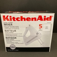 Batedeira manual KitchenAid 5 velocidades batedores brancos ganchos para massa haste liquidificadora caixa branca comprar usado  Enviando para Brazil