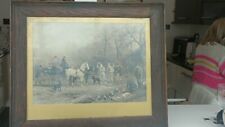 Hunting scene picture for sale  LIVERPOOL