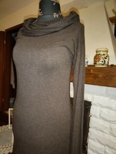 yukai D-65183Dekolt w sowiego ciemnobrązowy loooong rękawy sweter sukienka rozmiar L oryg. 645 USD., używany na sprzedaż  PL