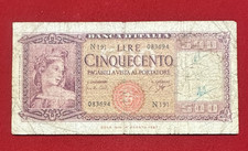 Numismatica banconota 500 usato  Pinerolo