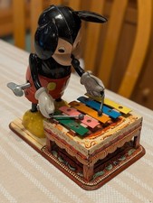 Usado, Mickey Mouse 1950s Tin Wind-Up Xylophone Player por Linemar sem Caixa - FUNCIONA! comprar usado  Enviando para Brazil