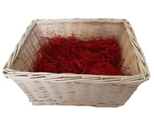 White wicker basket for sale  UK