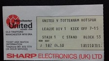 Manchester united tottenham for sale  WALTHAM CROSS