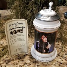 Caneca ELVIS PRESLEY 1968 Comeback Special Beer Stein certificado de autenticidade comprar usado  Enviando para Brazil