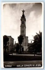 Cartão postal RPPC São Paulo Igreja Coração de Jesus BRASIL comprar usado  Enviando para Brazil