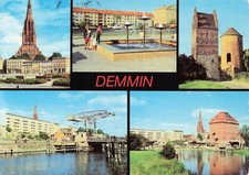 Używany, Demmin - Meklemburgia, pocztówka NRD, przebiegła 1981 na sprzedaż  Wysyłka do Poland