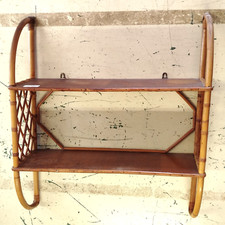 Etagere murale rotin d'occasion  Yffiniac