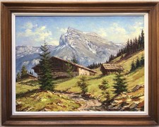 Tableau peinture montagne d'occasion Tableau peinture montagne d'occasion  Mareil-Marly