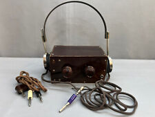 Receptor de rádio cristal da Segunda Guerra Mundial com fones de ouvido Telefunken DRGM E.H.333 2000Ω comprar usado  Enviando para Brazil