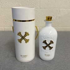 Usado, Bumbu Rum Creme Licor 750ml Tubo Branco Vazio Artesanato Ossos Piratas Decantador comprar usado  Enviando para Brazil