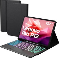 für Lenovo Tab P12 12,7 Zoll Hülle mit Abnehmbare Tastatur : DIY 3-Zonen 7Farbig na sprzedaż  PL