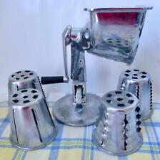 Cortador manual vintage processador de alimentos com 5 cones de corte base de sucção fatia triturada comprar usado  Enviando para Brazil