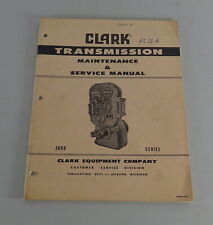 Manual De Mantenimiento Clark Transmission Serie 2000 comprar usado  Enviando para Brazil