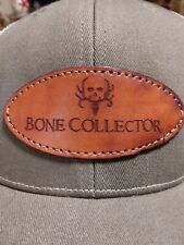 Outdoor Cap Bone Collector Leather Logo Patch Trucker Adjustable Snapback Fit  comprar usado  Enviando para Brazil