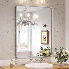 Silver bathroom mirror for sale  Dallas