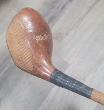 Taco de golfe antigo vintage Klin's Golf Shop eixo de madeira nogueira latão 2 madeira comprar usado  Enviando para Brazil