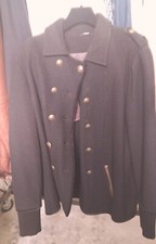 Schwarze reine wolljacke gebraucht kaufen  Hannover