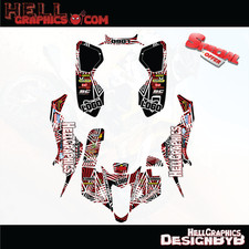 KIT DECALQUE GRÁFICO COMPATÍVEL COM SUZUKI LTZ 400 LTZ400 KFX 400 2003-2008 RB2 cinza comprar usado  Enviando para Brazil