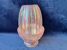 Lâmpada de fada vintage Fenton rosa iridescente tulipa vidro carnaval década de 1990 perfeita CDT comprar usado  Enviando para Brazil