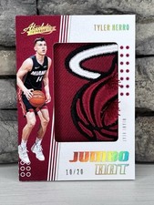 2019-20 Absolute Tyler Herro Rookie Jumbo Heat Logo Patch Rookie RC/20 comprar usado  Enviando para Brazil