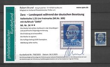Zara "Freimarke 1943 z nadrukiem ZARA Mi.Nr 34 w tym krótkie znalezisko" niestemplowane na sprzedaż  Wysyłka do Poland