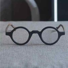 Usado, Óculos retrô preto/marrom luxo 38 mm armação de acetato redonda pequena comprar usado  Enviando para Brazil