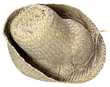 Usado, Chapéu NOS Natural Estilo Espantalho Tecido de Palha Feito à Mão Tamanho OSFM Novo! comprar usado  Enviando para Brazil