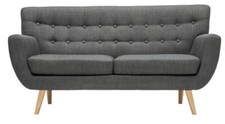 Grey fabric upholstered for sale  SWINDON