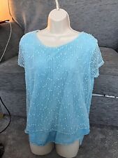 Ladies blue top for sale  LEEDS