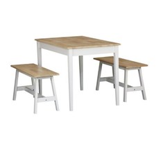 Oak white bench for sale  WATFORD