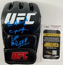 Luva Fighting Nerds Team preta assinada UFC MMA todos os 4 autografada Silva JSA CERTIFICADO DE AUTENTICIDADE, usado comprar usado  Enviando para Brazil