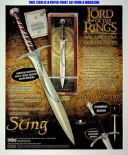 Lord rings sting for sale  Surgoinsville